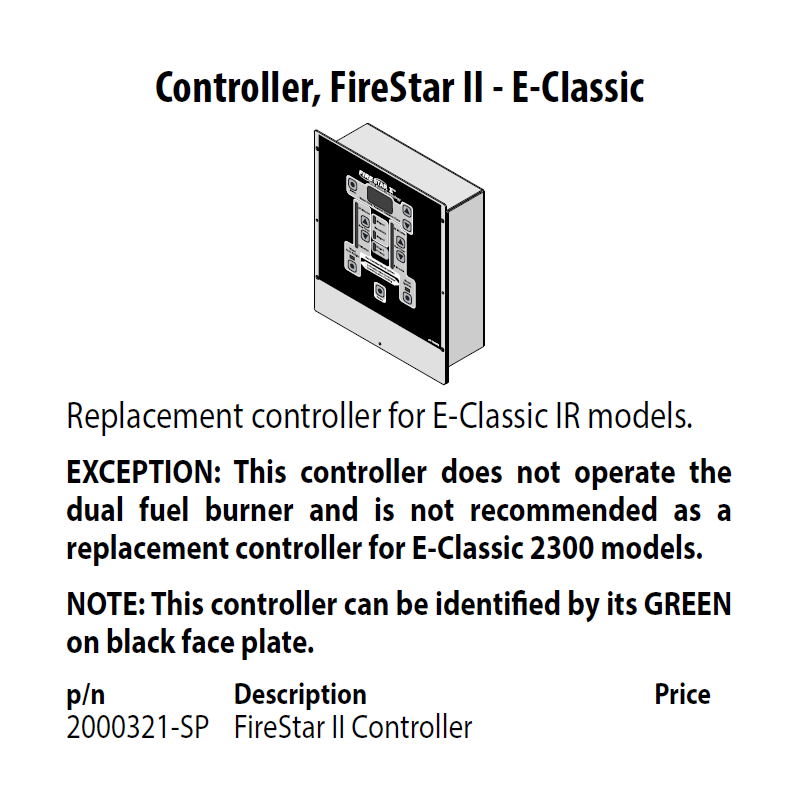 FireStar II Controller For E-Classic Firestar