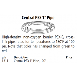 Tube Pex Central Boiler 1"x...