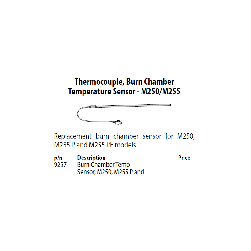 Capteur de température, thermocouple, Maxim  M250, M255, M255PE