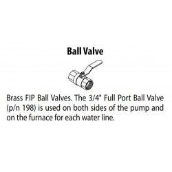 Ball Valve, Brass, 1-1/4", FIP