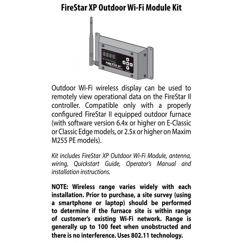 Ensemble de module Wi-Fi extérieur Firestar XP