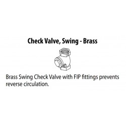 1-1/4″ Brass Swing Check Valve