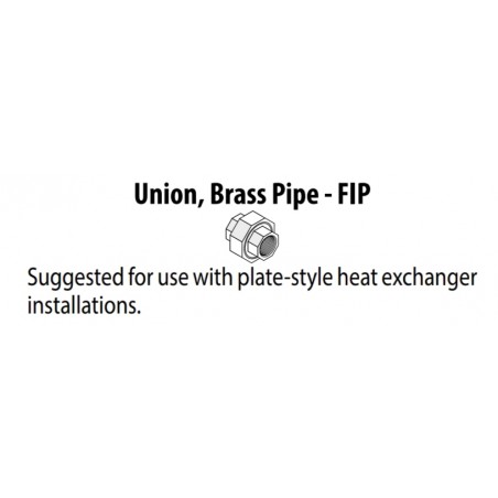 Brass Pipe Union, 1"