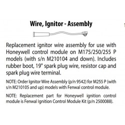 Replacement ignitor wire assembly for use with Honeywell control module on M175/250/255P models