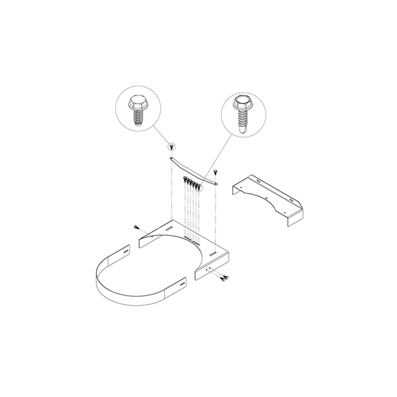 Kit de renfort de cheminée, CL 4030, 5036, 6048