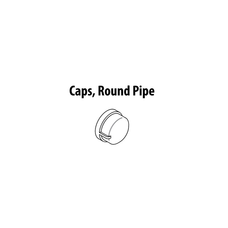 3/4" Round Pipe Cap