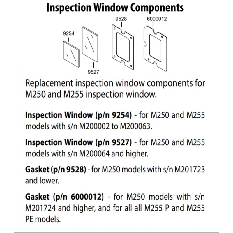 Inspection Window Gasket