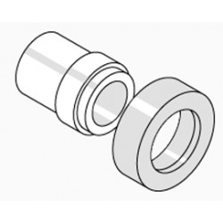 Bushing with collar for cam latch/cam lock.
