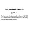 Kit de réparation de boulon de poignée de porte