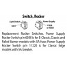 Rocker Switch, Power Supply (on-off)