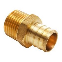 PEX Adapter, 1/2" PEX x 1/2" MIP fittings