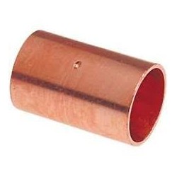 Copper Coupling, 1" sweat x 1" sweat fittings