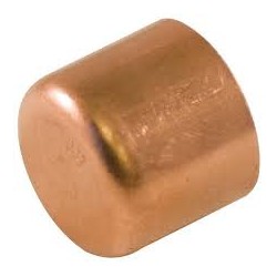 Copper End Cap, 1" sweat fitting