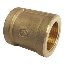 Brass Coupling, 3/4" thread...