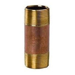 Nipple, Brass, 3/4" x 2" NPT