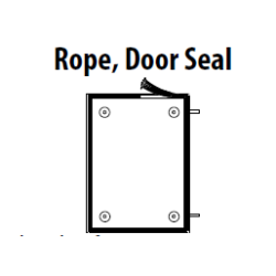 Door seal rope 2 1/2" X 15'