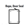 Door seal rope 2 1/2" X 15'