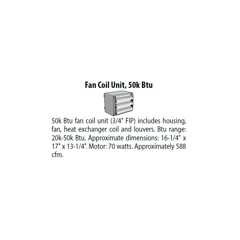 Fan coil unit 50K