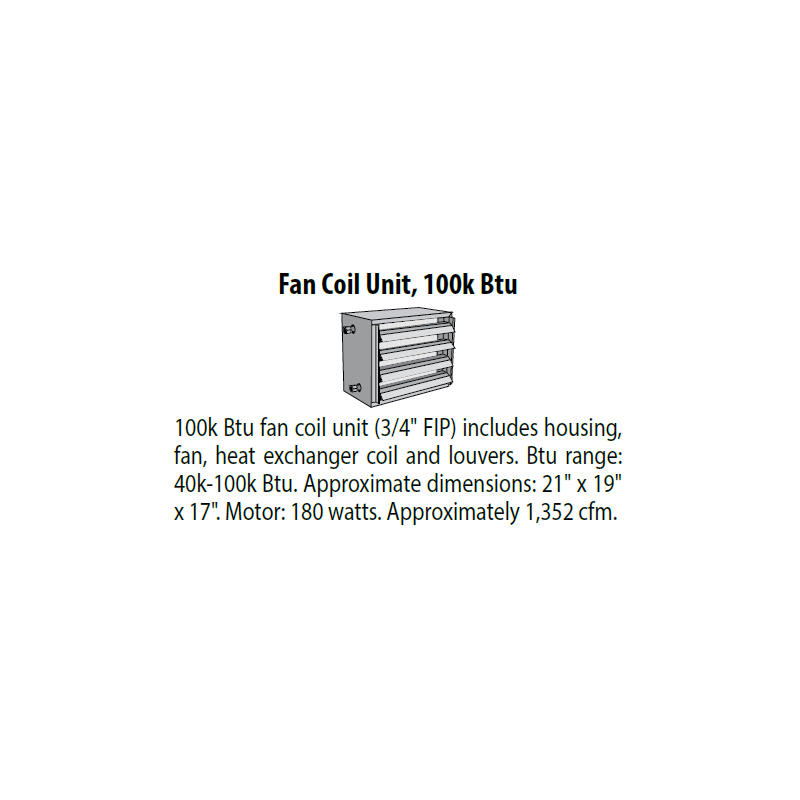 Fan coil unit 100K