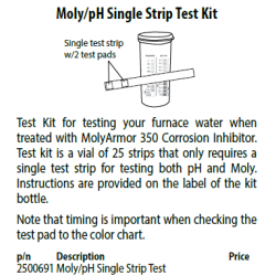 Moly/pH Single Strip Test Kit