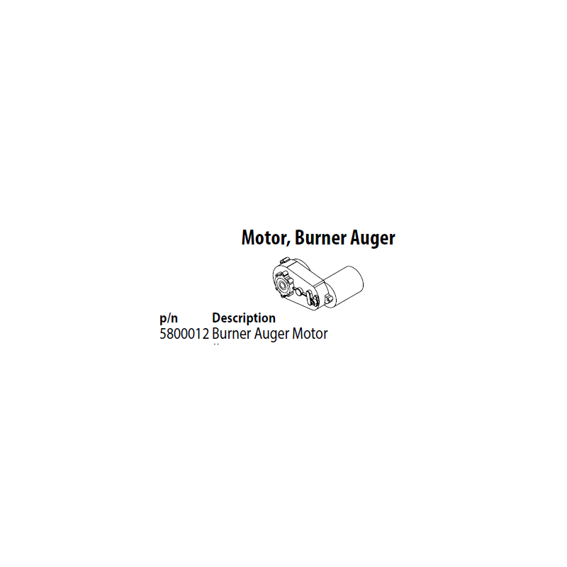 Maxim Burner Auger Motor