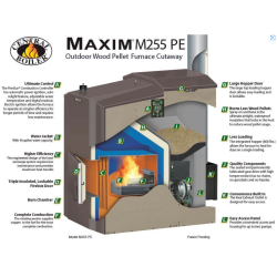 Maxim M255 PE Outdoor Wood Pellet Boiler