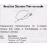 Reaction chamber thermocouple