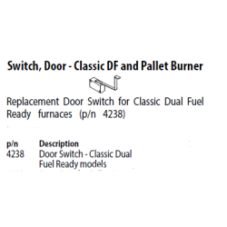 Door switch for dual fire